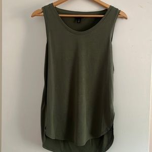Banana Republic Sandwash Modal Tank - Green, Small